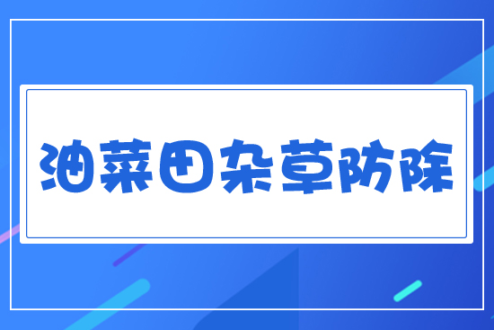 油菜田雜草防除