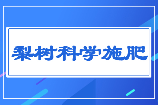 梨樹科學(xué)施肥