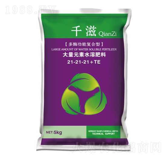 多酶功能復合型大量元素水溶肥21-21-21+TE-千滋-華墾宜農