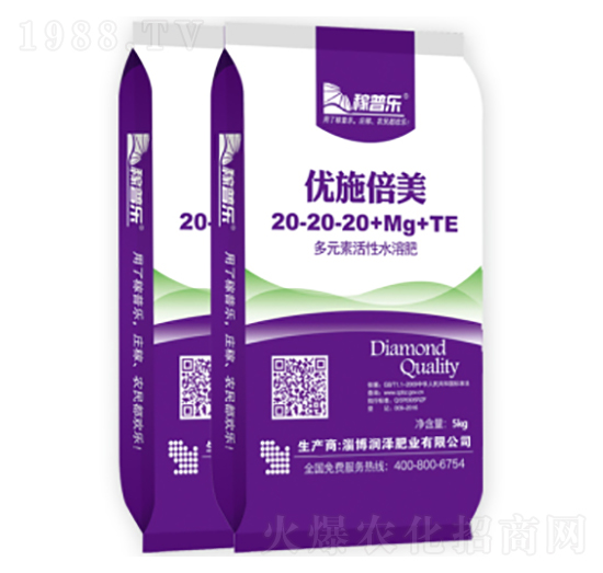 海藻型均衡生長專用多元素活性水溶肥20-20-20+Mg+TE-優(yōu)施倍美-潤澤肥業(yè)