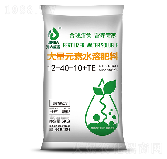 大量元素水溶肥料12-40-10+TE-津大盛源