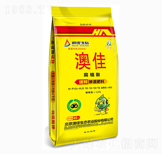 腐植酸緩釋摻混肥料18-10-18+TE-澳佳生態(tài)