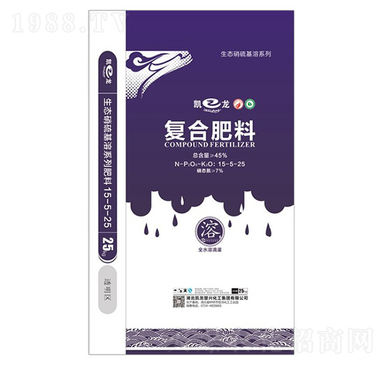 生態(tài)硝硫基全水溶滴灌復(fù)合肥料25-5-25-凱龍化工