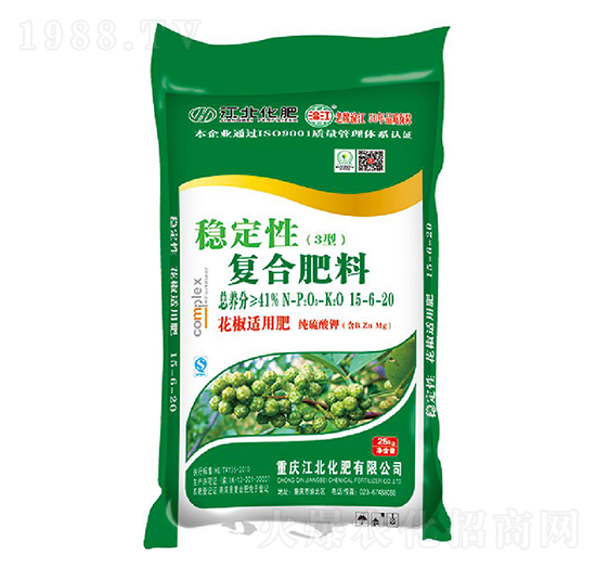 花椒適用穩(wěn)定性復(fù)合肥料15-6-20-寶禾實業(yè)