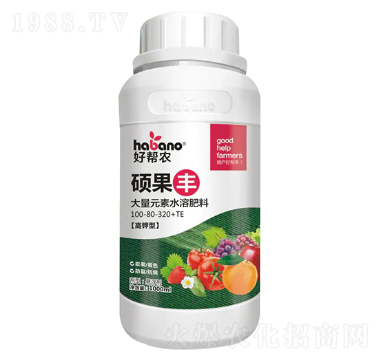 高鉀型大量元素水溶肥料100-80-320+TE-碩果豐-好幫農(nóng)