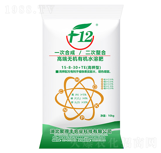 高端無機有機水溶肥料15-8-30+TE-聚得豐農(nóng)業(yè)