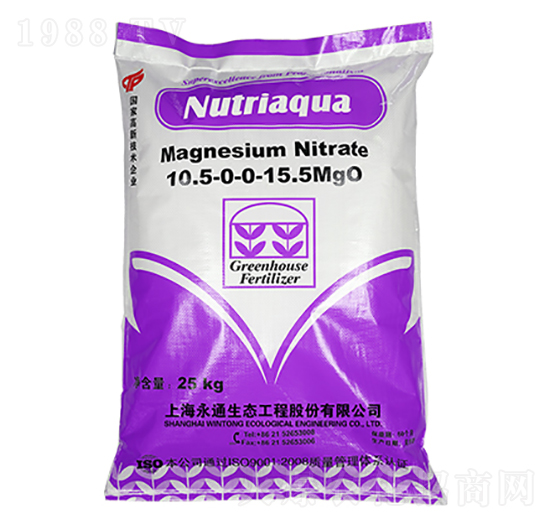 水溶肥10.5-0-0-15.5MgO-Nutriaqua-永通生態(tài)