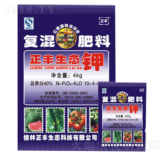 瓜果蔬菜專用復(fù)混肥料10-4-26-正豐生態(tài)