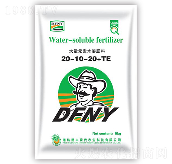 大量元素水溶肥料20-10-20+TE-DFNY-亞東化工