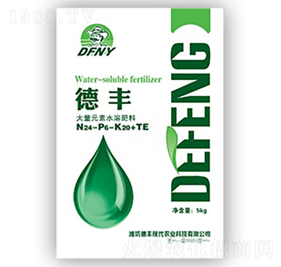 大量元素水溶肥料24-6-20+TE-德豐-亞東化工