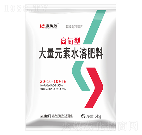 高氮型大量元素水溶肥30-10-40+TE-康萊茵