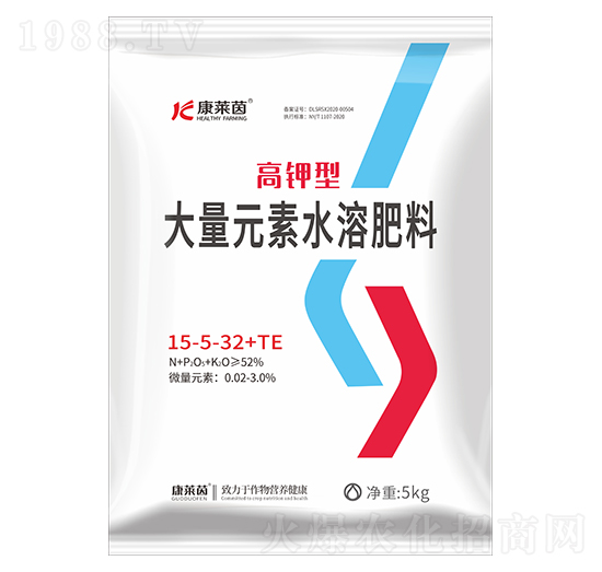 高鉀型大量元素水溶肥15-5-32+TE-康萊茵