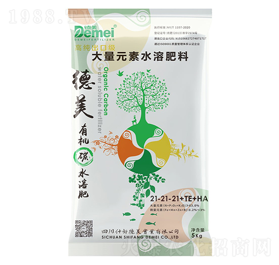 德美有機碳水溶肥料21-21-21+TE+HA-德美實業(yè)