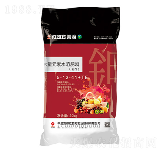 大量元素水溶肥料5-12-41+TE-美滴--紅四方