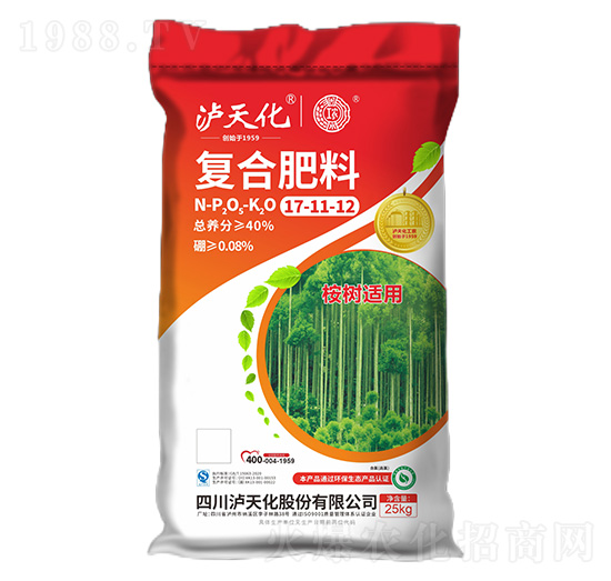 桉樹適用復(fù)合肥料17-11-12-工農(nóng)-瀘天化