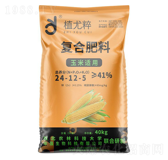 玉米適用復(fù)合肥料24-12-5-植尤粹-華強(qiáng)化工集團(tuán)