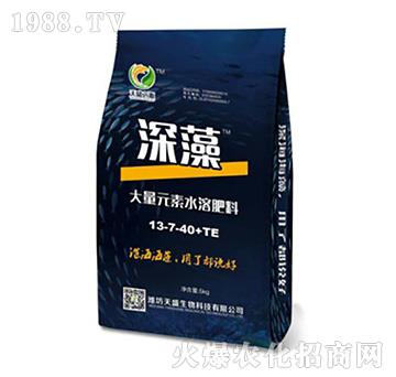 大量元素水溶肥料13-7-40+TE-深藻-天盛生物