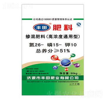 50kg高濃度通用型摻混肥料26-15-10-豐田肥業(yè)